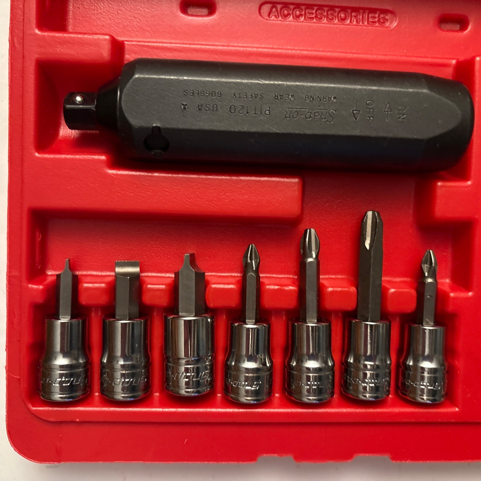 Snap On 8 Pc 3/8” Drive Impact Driver Set 208EPIT