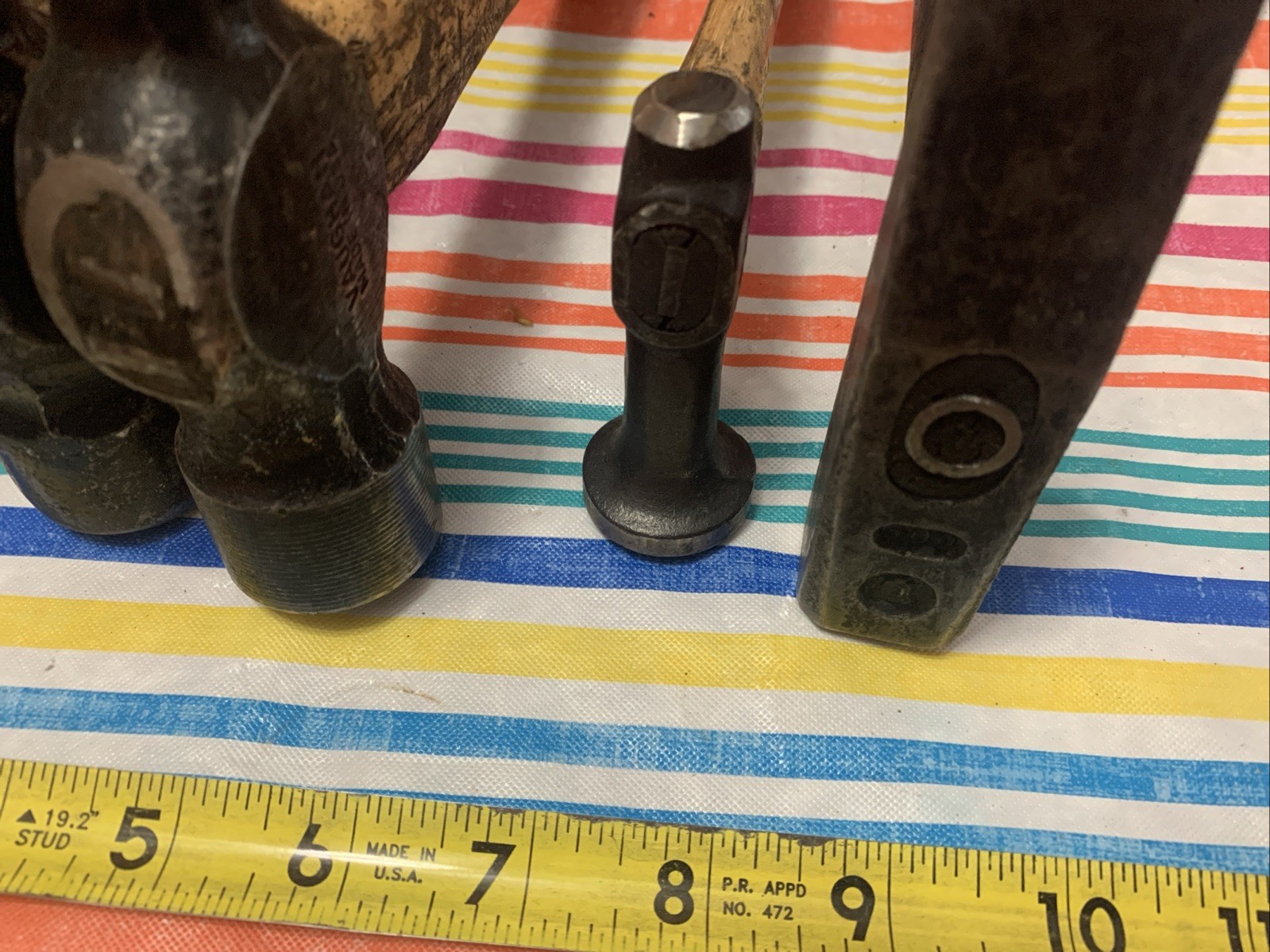 Lot Of 5 Mechanic Hammers Vaughn Fairmount 156-G Excelsior Made In USA Peen