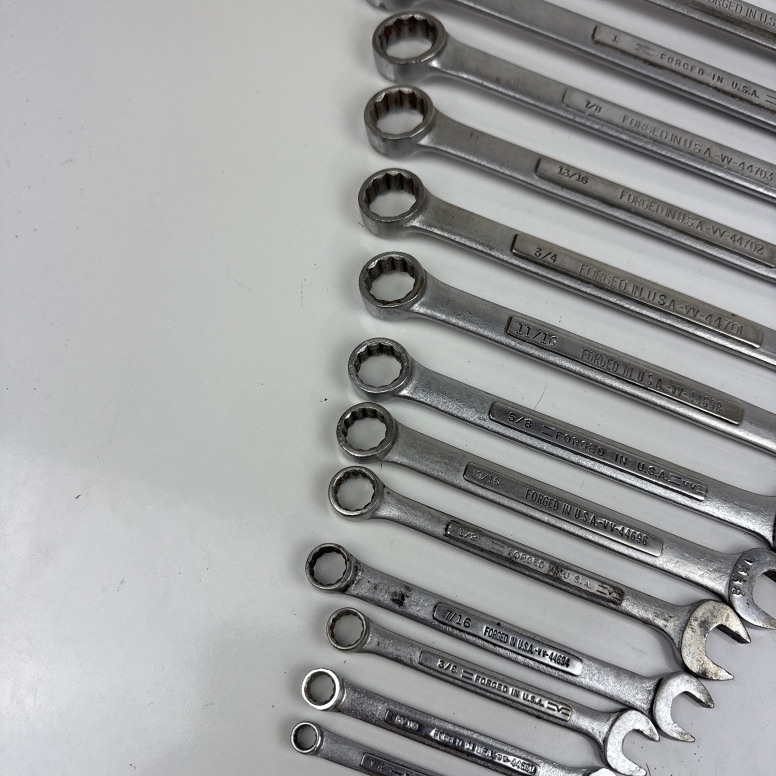 Craftsman SAE Combination Wrench Set USA 12 Pt 1/4″ 1 15/16” 15 Tools V&VV