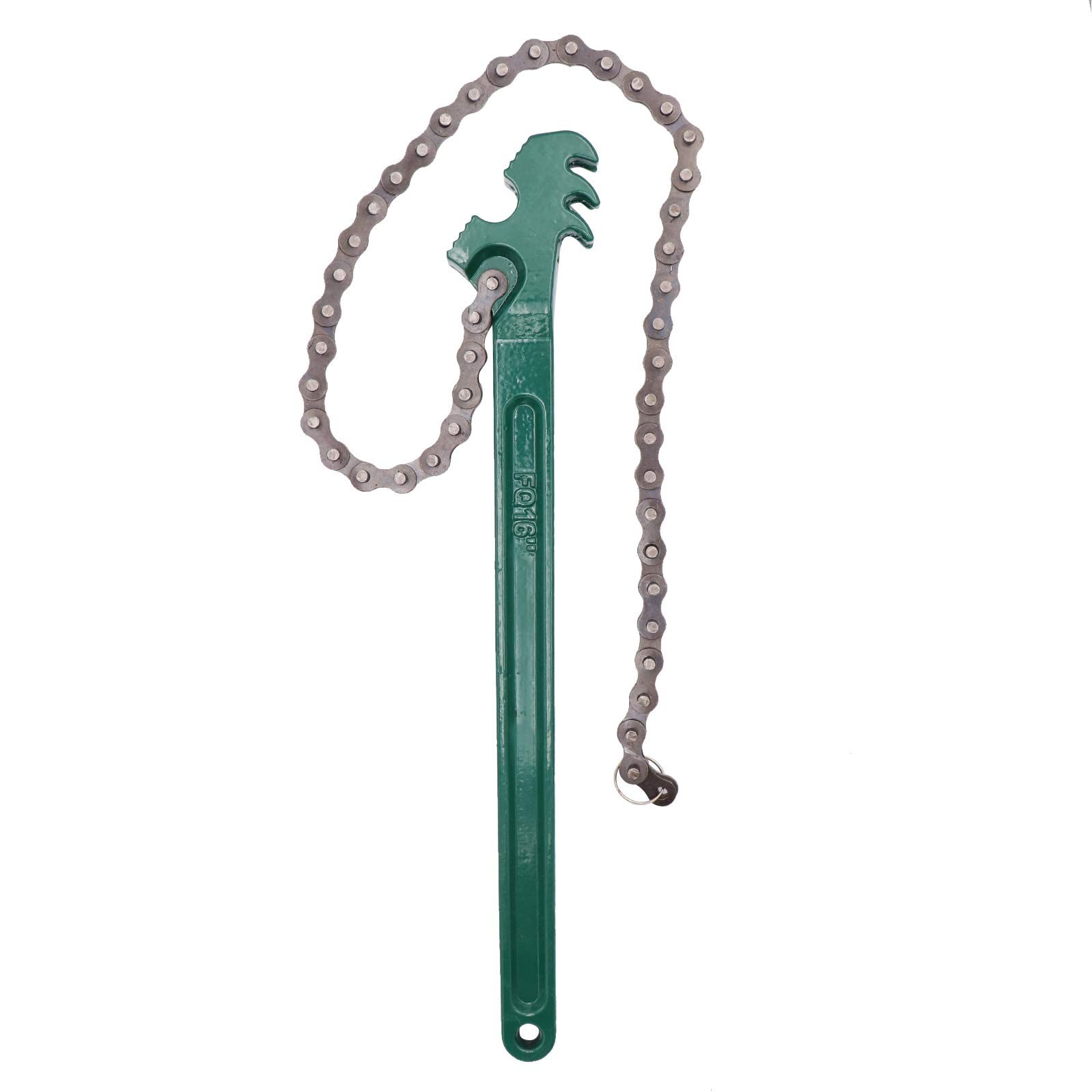 16″ Heavy Duty Chain Wrench, 27″ Adjustable for 1.5″-7.5″ Pipe, Carbon Steel Too