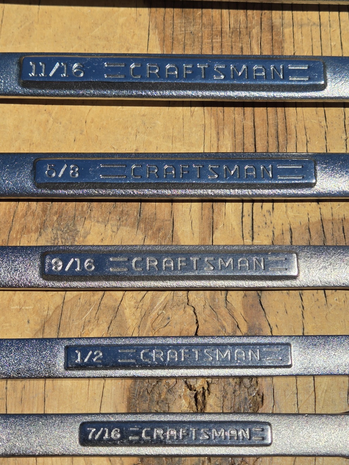 Vintage Craftsman VA USA 13pc SAE 6 Point Combination Wrench Set 1/4″-15/16″ EUC