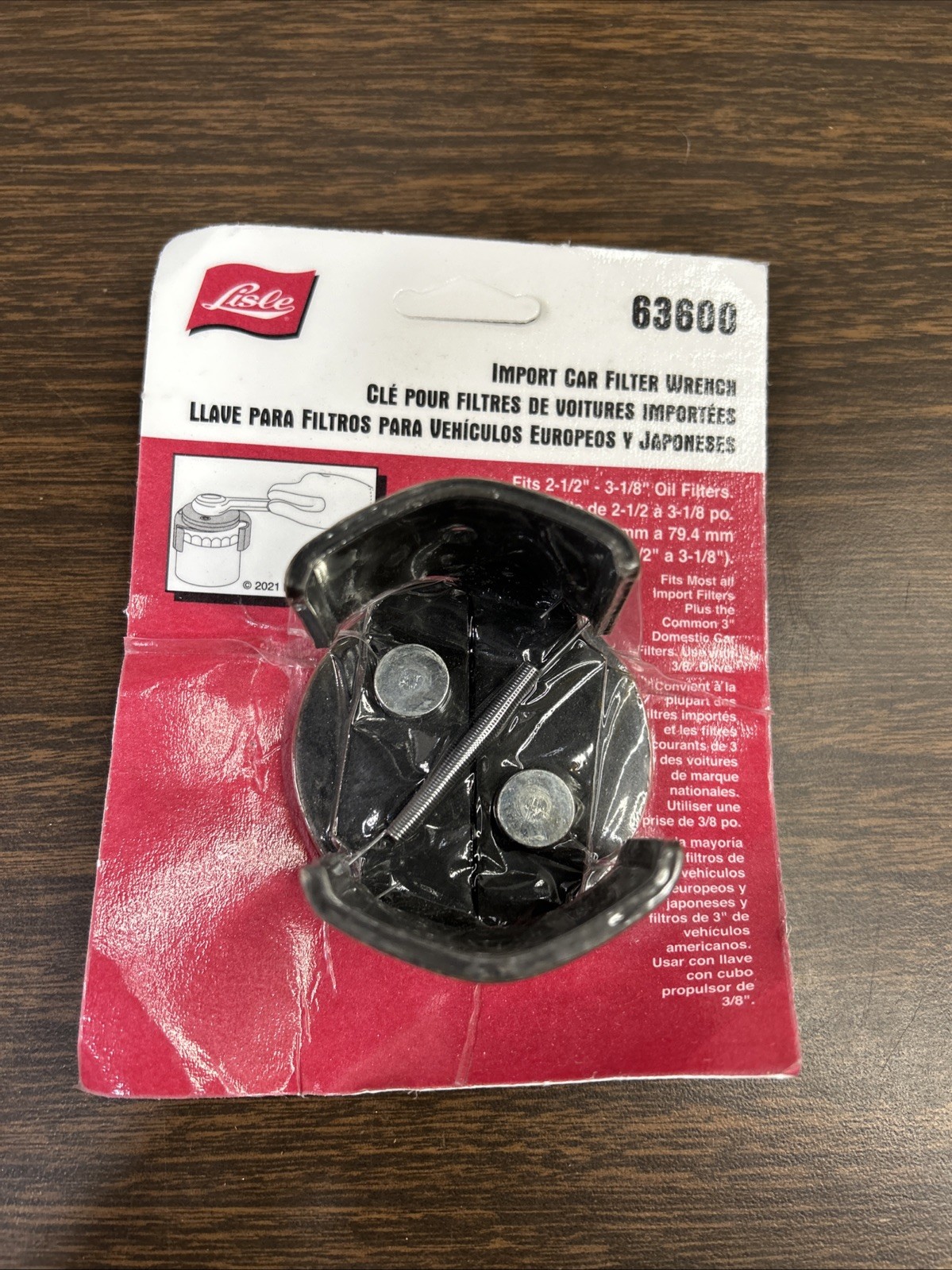 LISLE Tools 63600 3/8″ Import Car Filter Wrench – 2-1/2″ To 3-1/8″