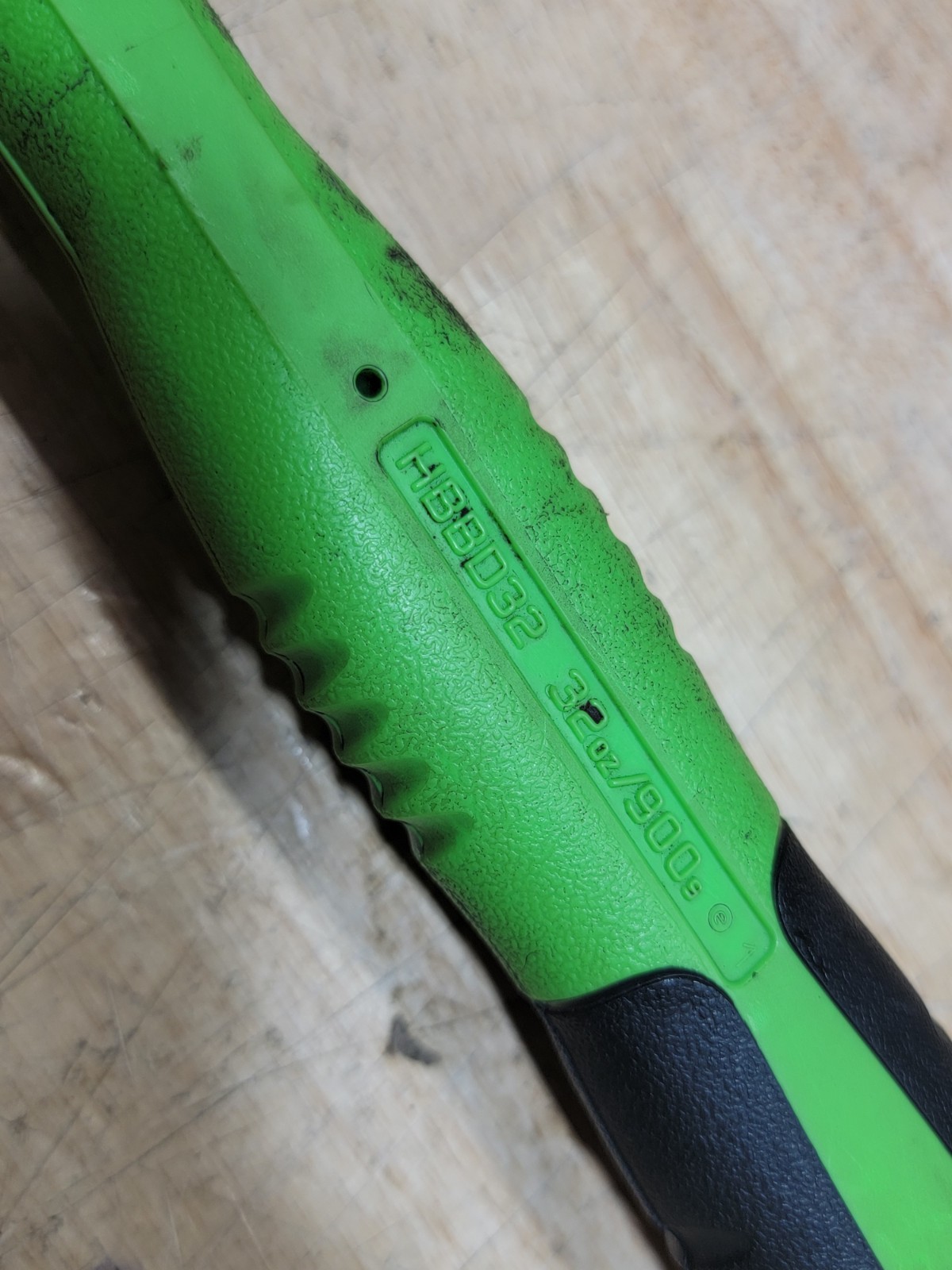 SNAP-ON HBBD32, 32oz Ball Peen Soft Grip Dead Blow Hammer Green USA MADE SNAPON