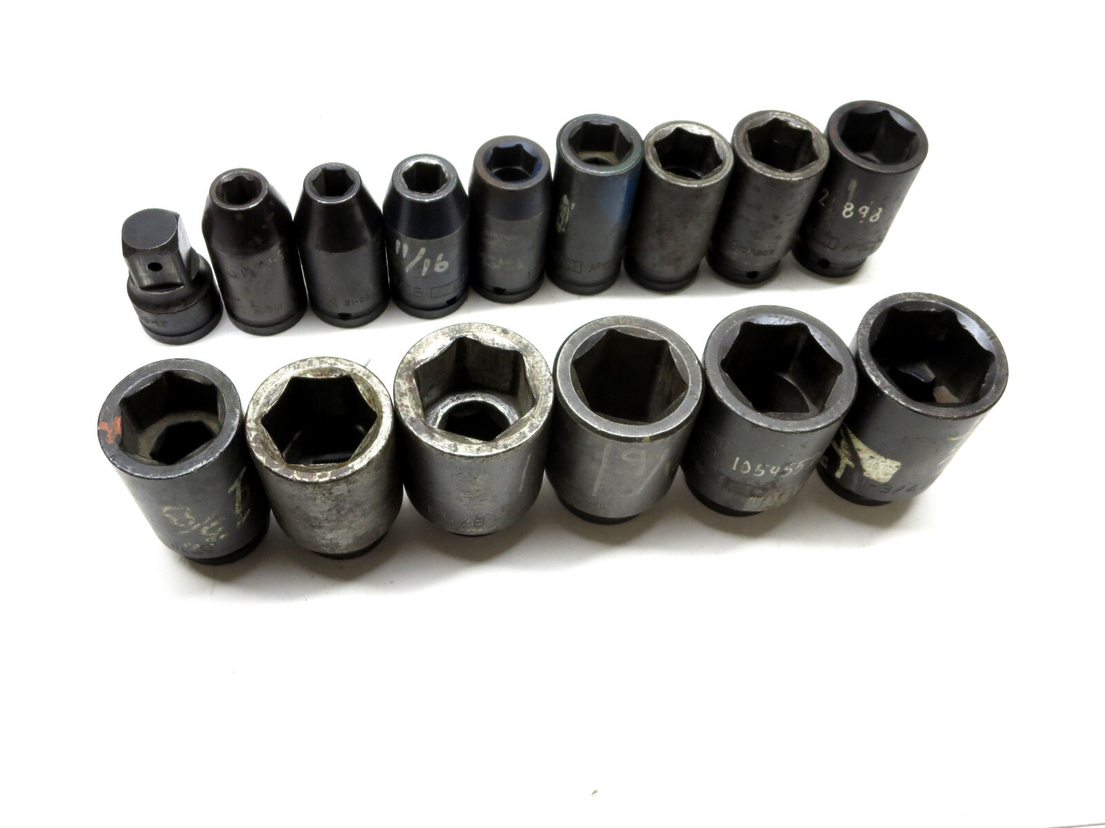 Armstrong USA 15-PCS 3/4 in Drive Deep Impact Sockets 9/16 To 1-3/4 Range