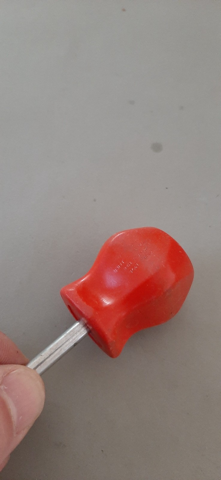 Snap-On SDDP22 Phillips SDD1 Flat Blade Stubby Screwdriver Set RED Hard Handle