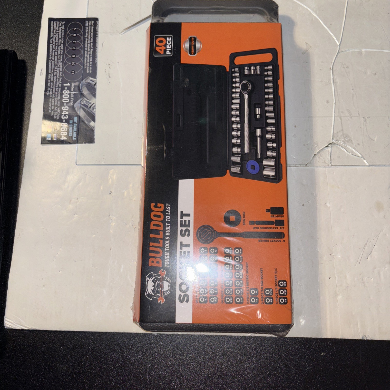 Socket Set Built To Last 40 Piece Bull Dog Brand New Sealed