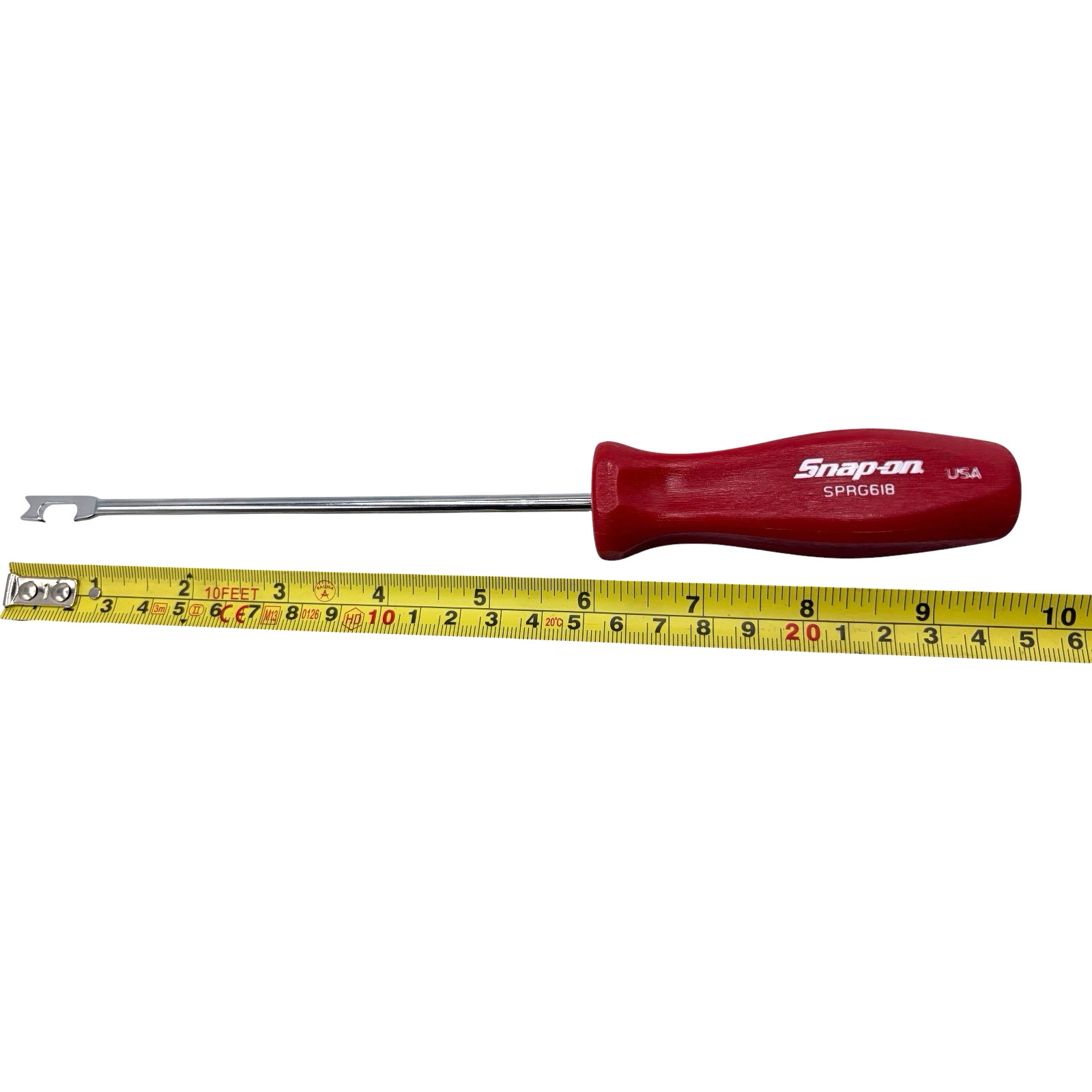 Snap On Tools Push Pull Spring Tool Groove Red SPRG618R 6 Inch Shaft
