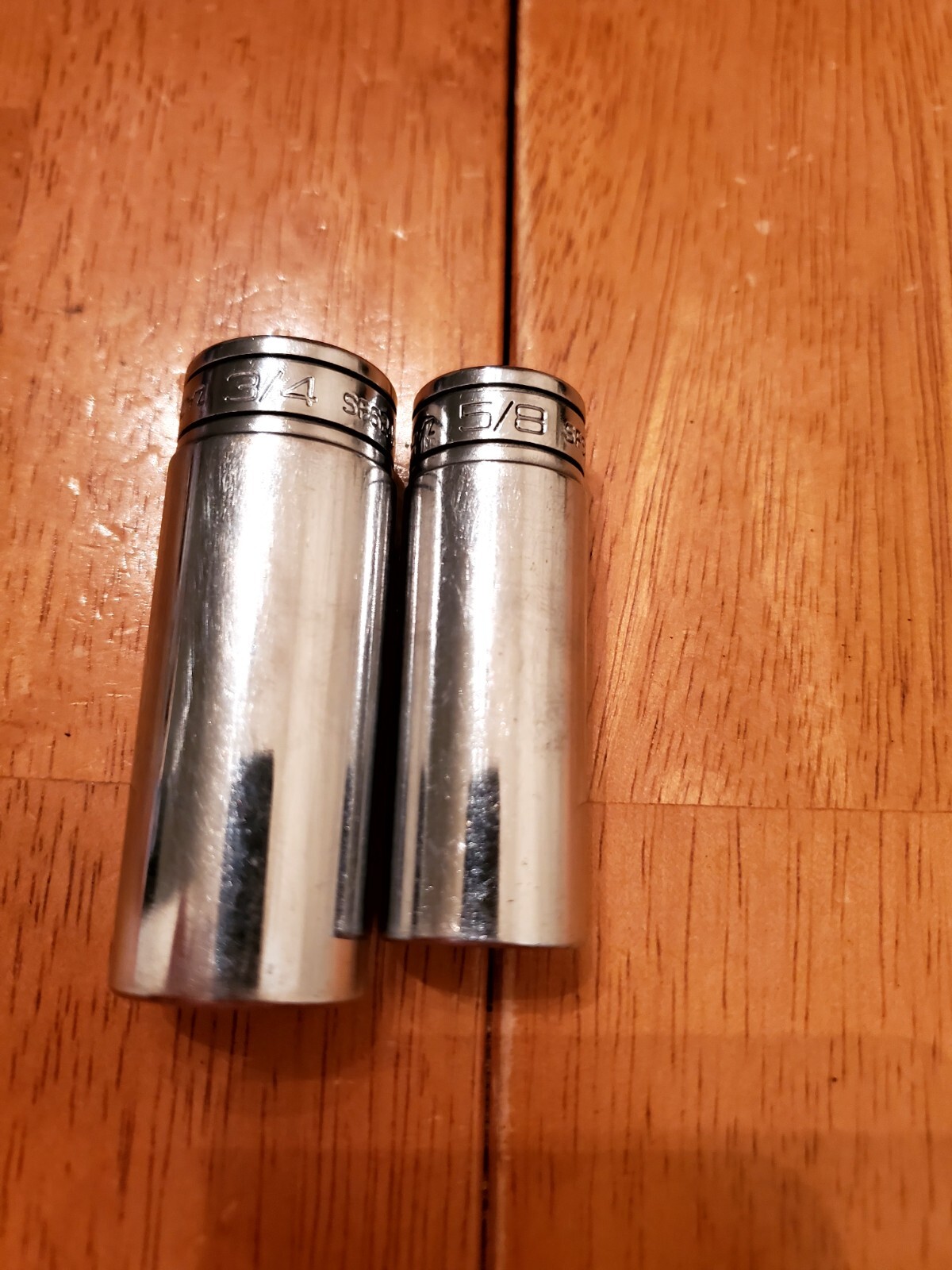 Snap On 3/8 Drive 5/8 3/4 6PT Deep Sockets Lot Of 2