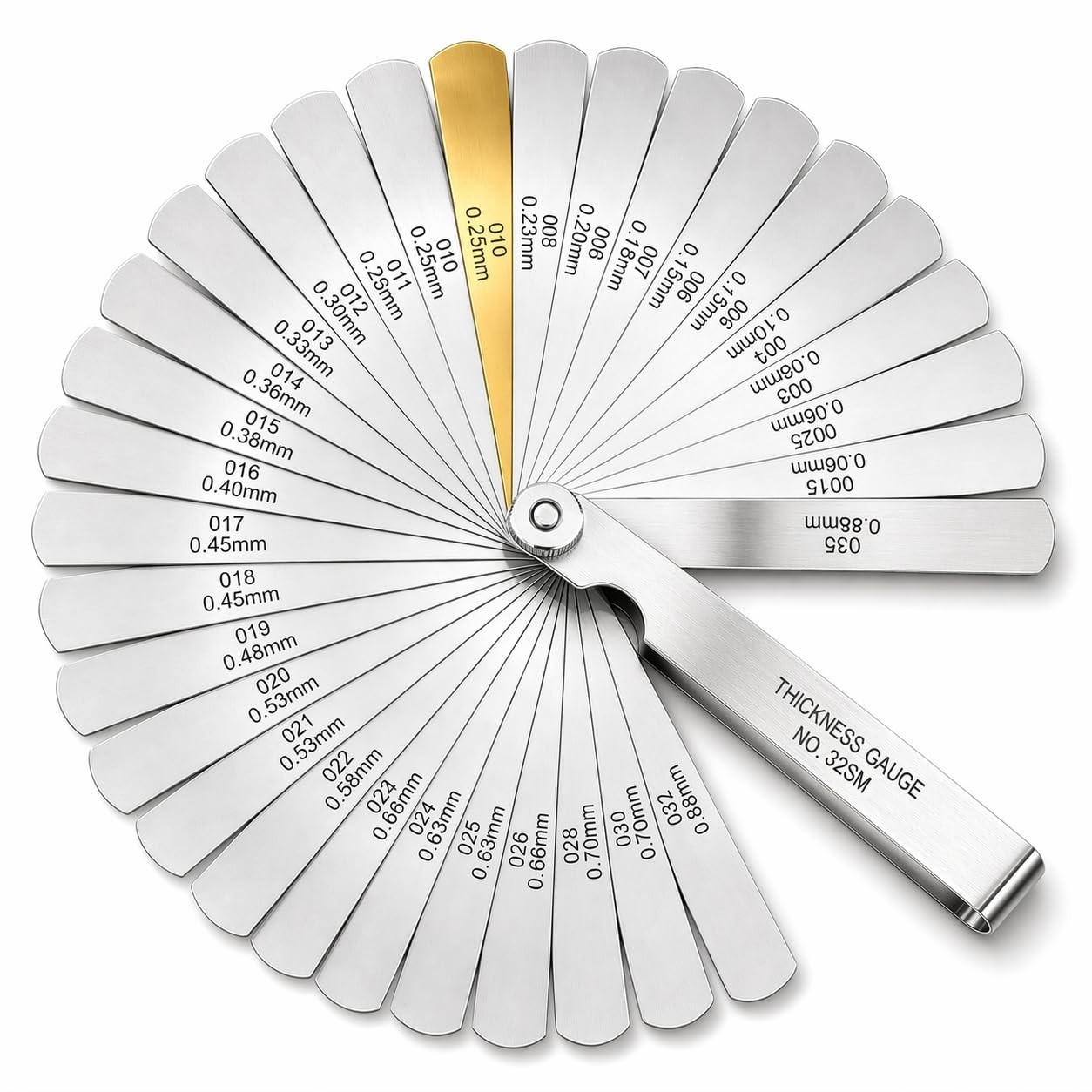 Durable Feeler Gauge Set – 32 Pcs Stainless Steel for Automotive and Musical Use