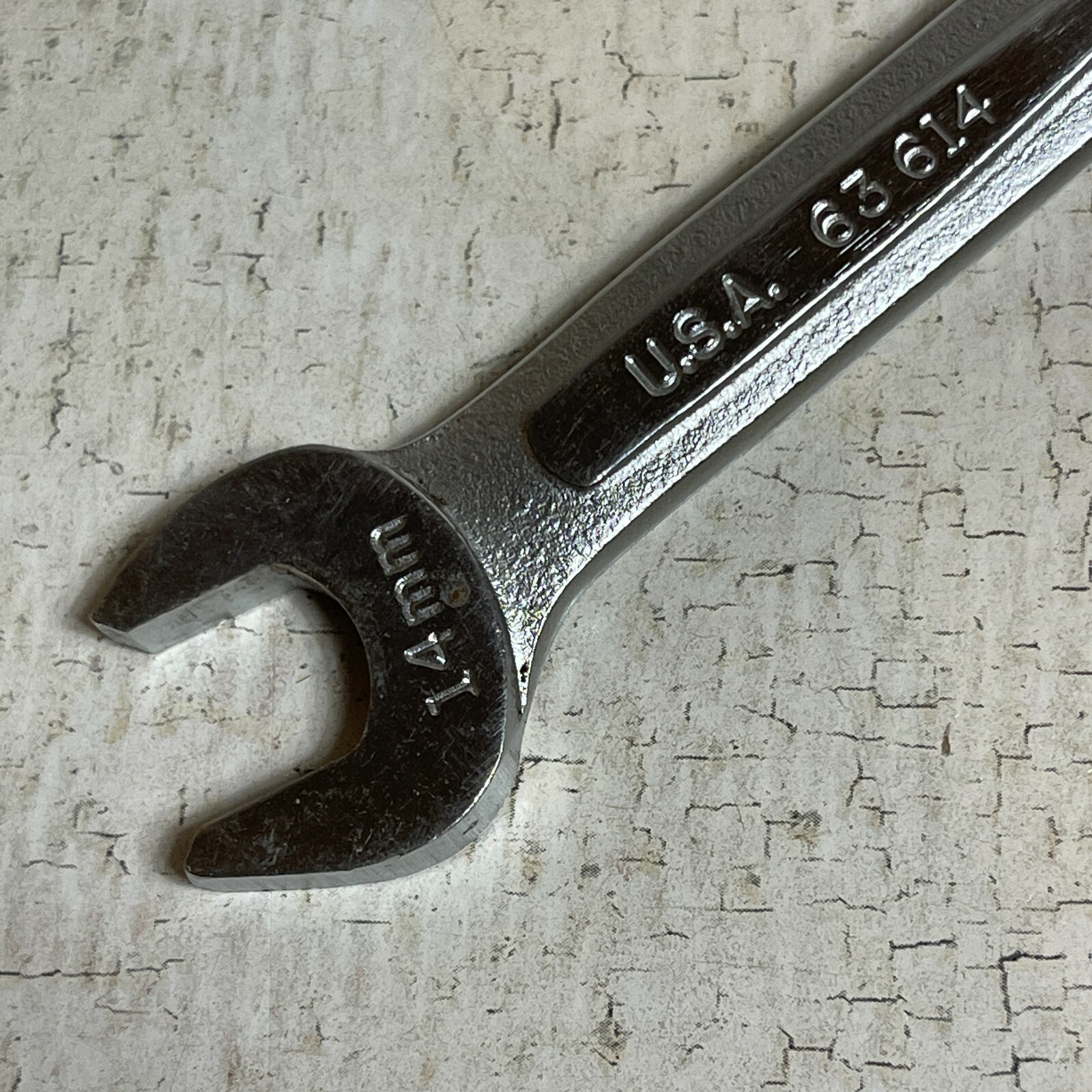 EASCO 14mm 63614 Combination Wrench 14 mm 12 Point Made In USA Vintage Tool