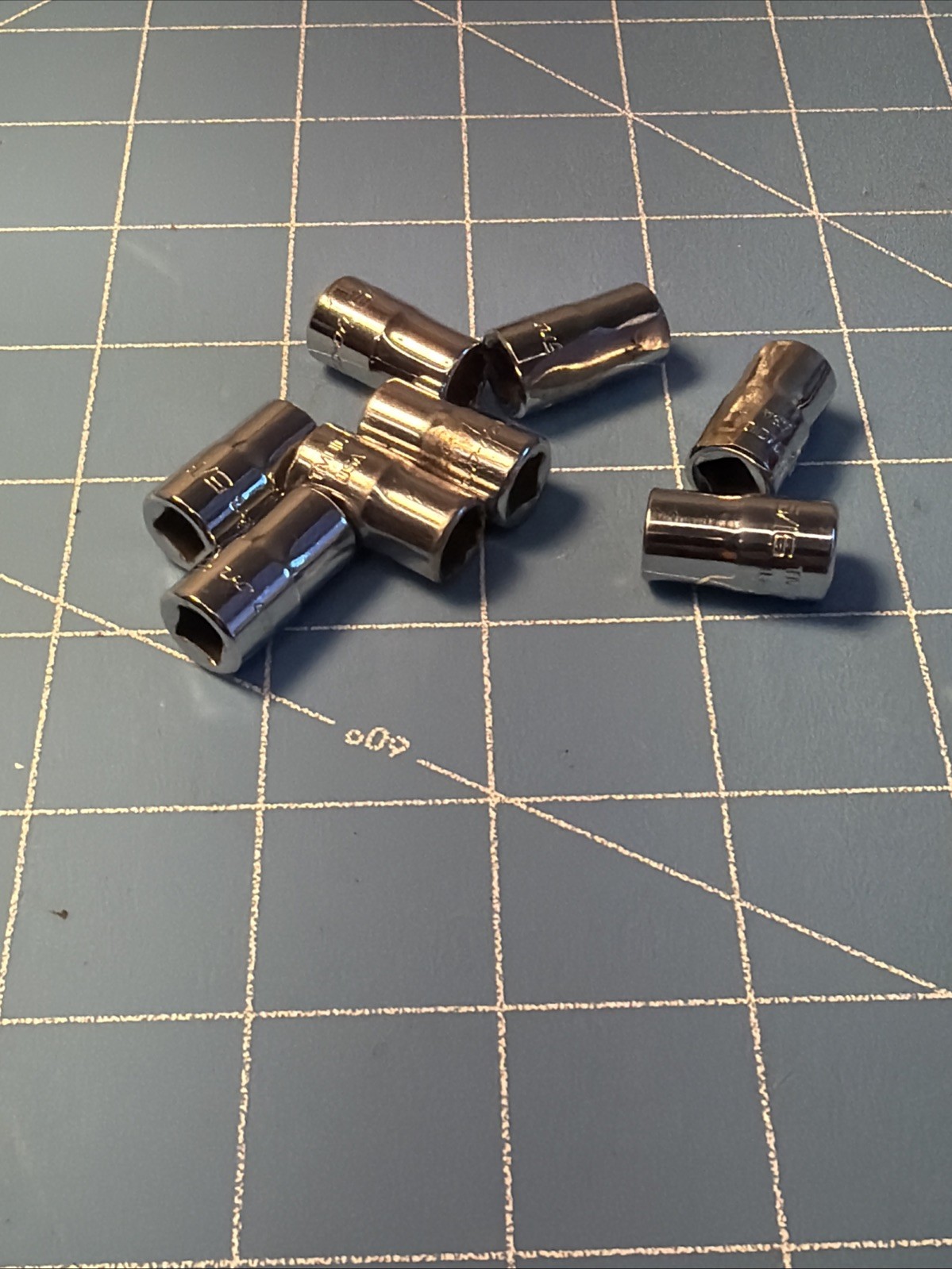 Snap On 1/4 Drive 5/16″ 12PT SAE Shallow Chrome Socket USA TMD10