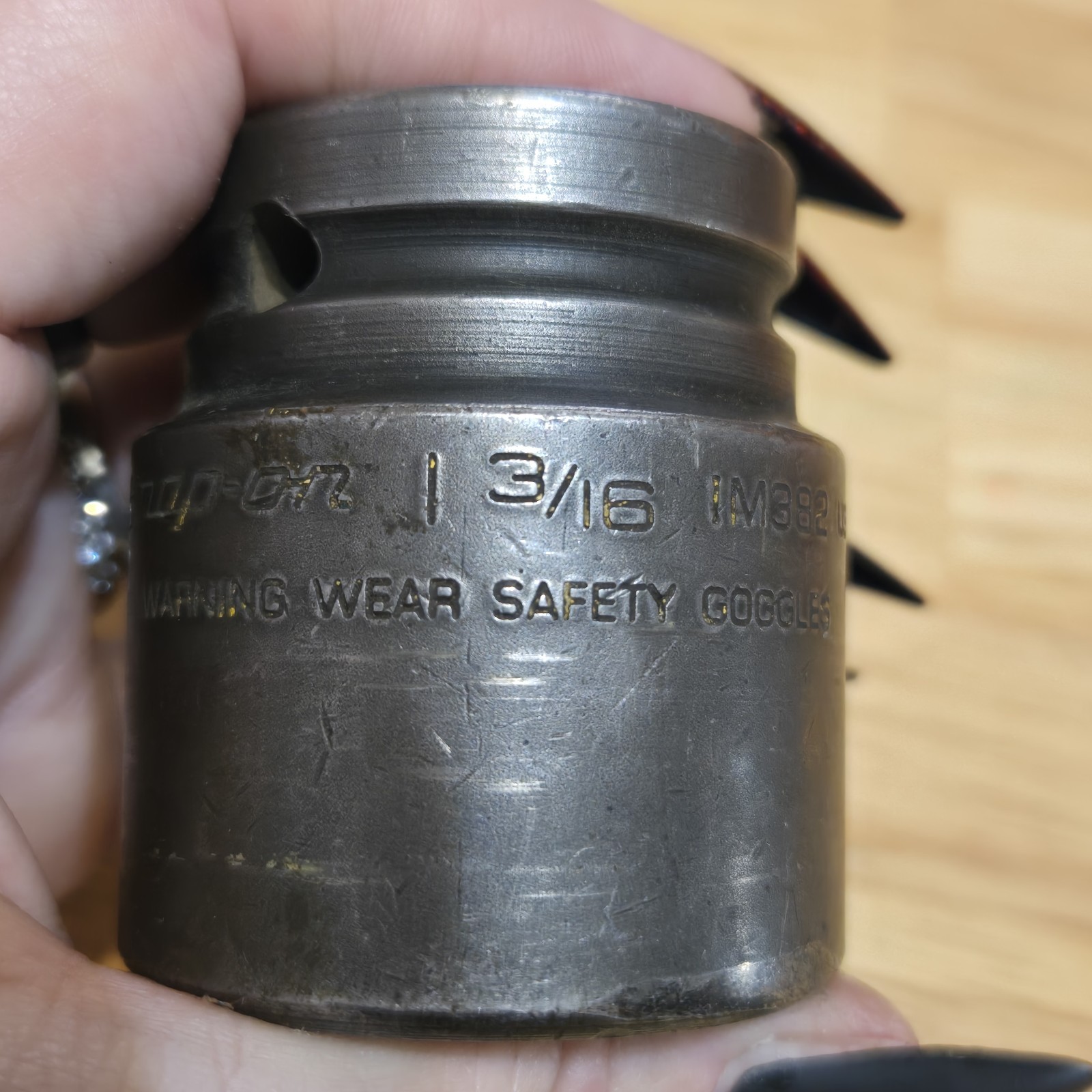 Snap On IM-382 3/4 Inch Drive 1-3/16 30mm 6 Point Impact Socket Used Tools