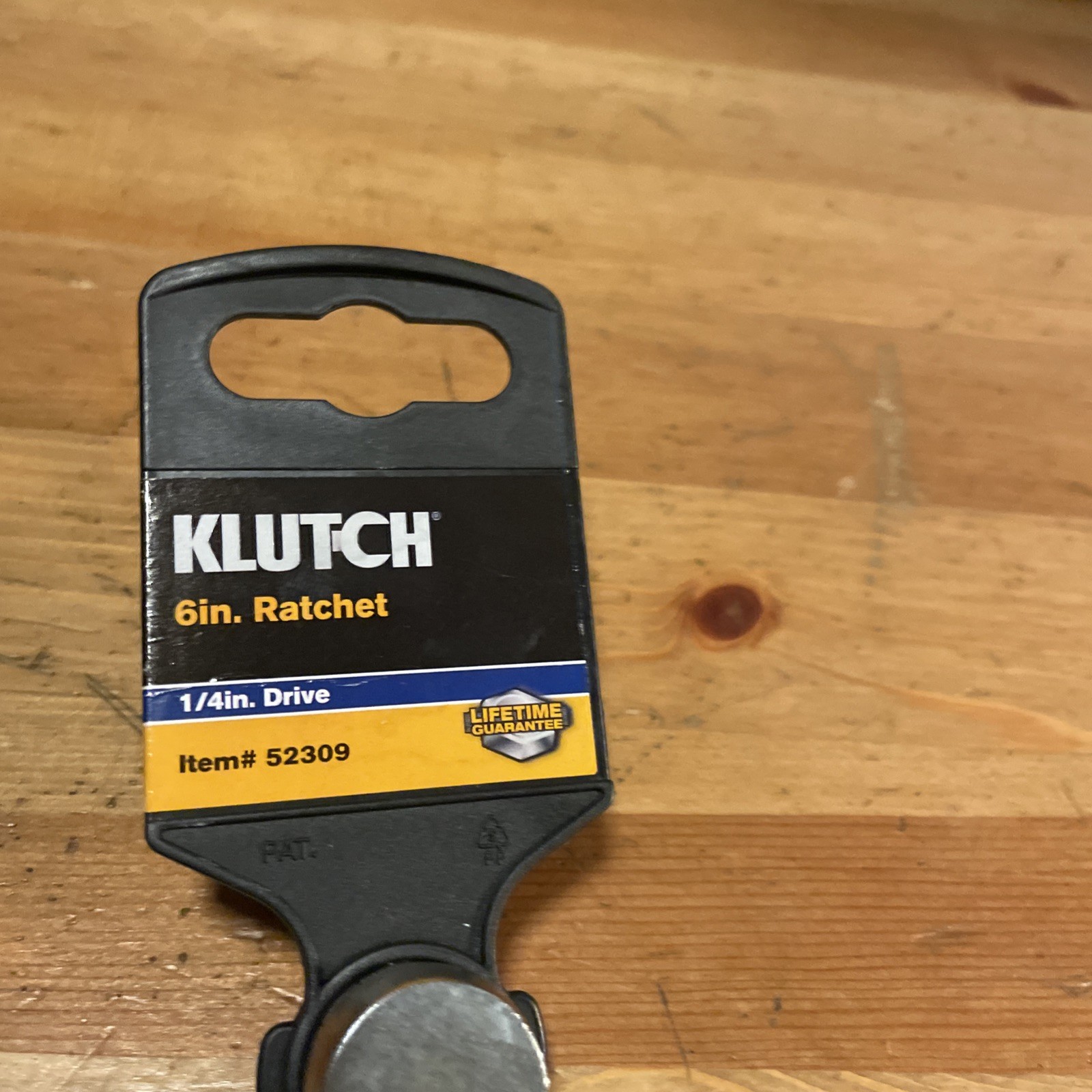 Klutch 1/4” Drive 6” Ratchet Aluminum Handle 90 Tooth 52309