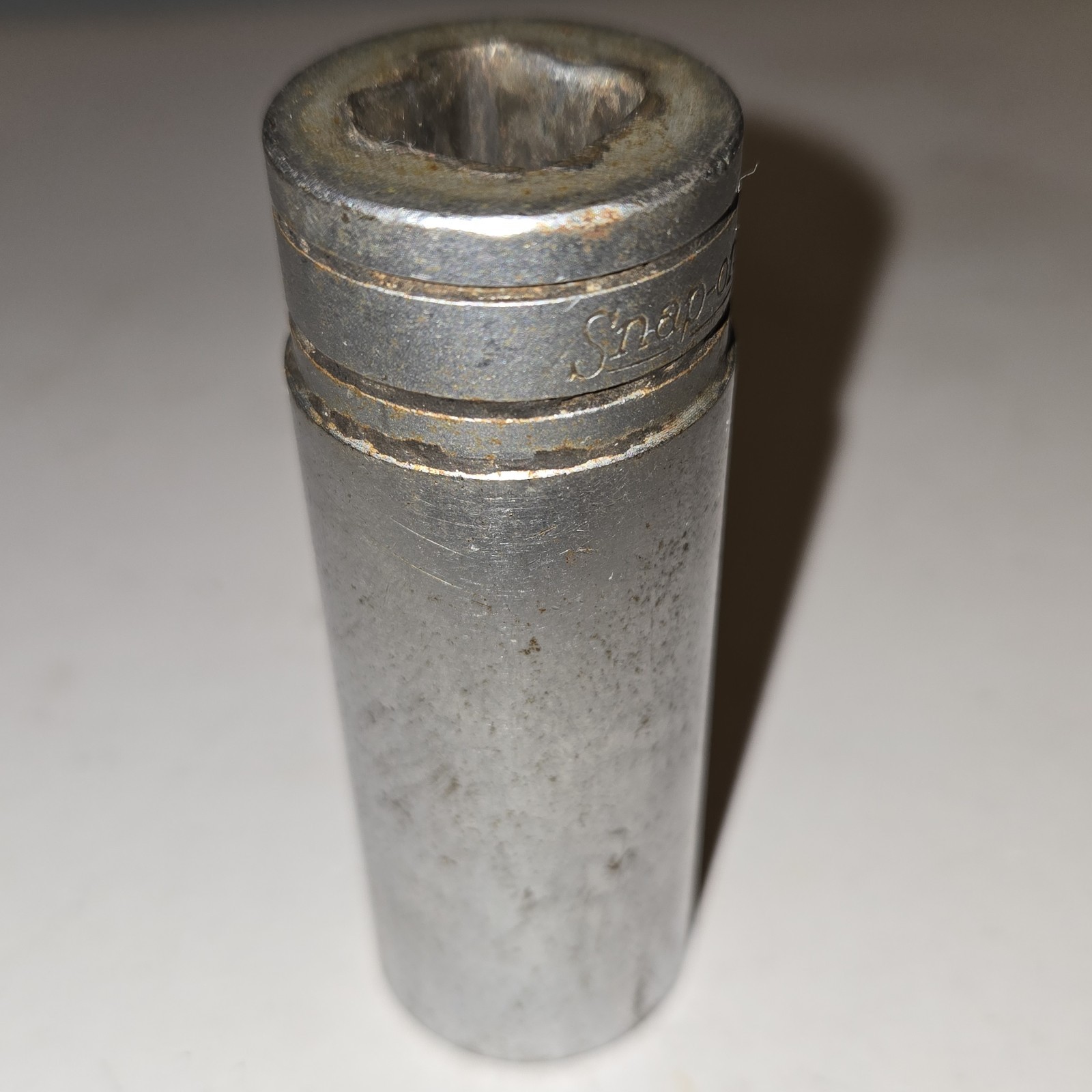 Vintage Snap-On 7/8″ SAE 1/2″ Drive Deep 6-Point Socket TS281 Flank Drive USA