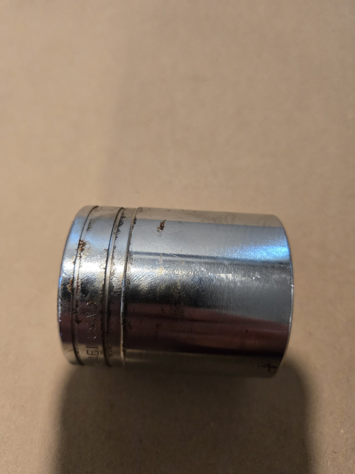 Snap On 1/2″ Drive 1-7/16″ 6PT SAE Shallow Chrome Socket USA TW461