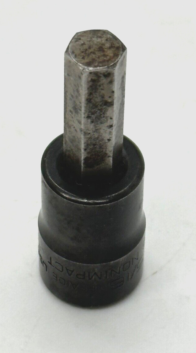 🇺🇸 Snap On Tools 5/16″ POWER HEX Allen Key Socket Bit Driver 3/8″ DR USA SAE