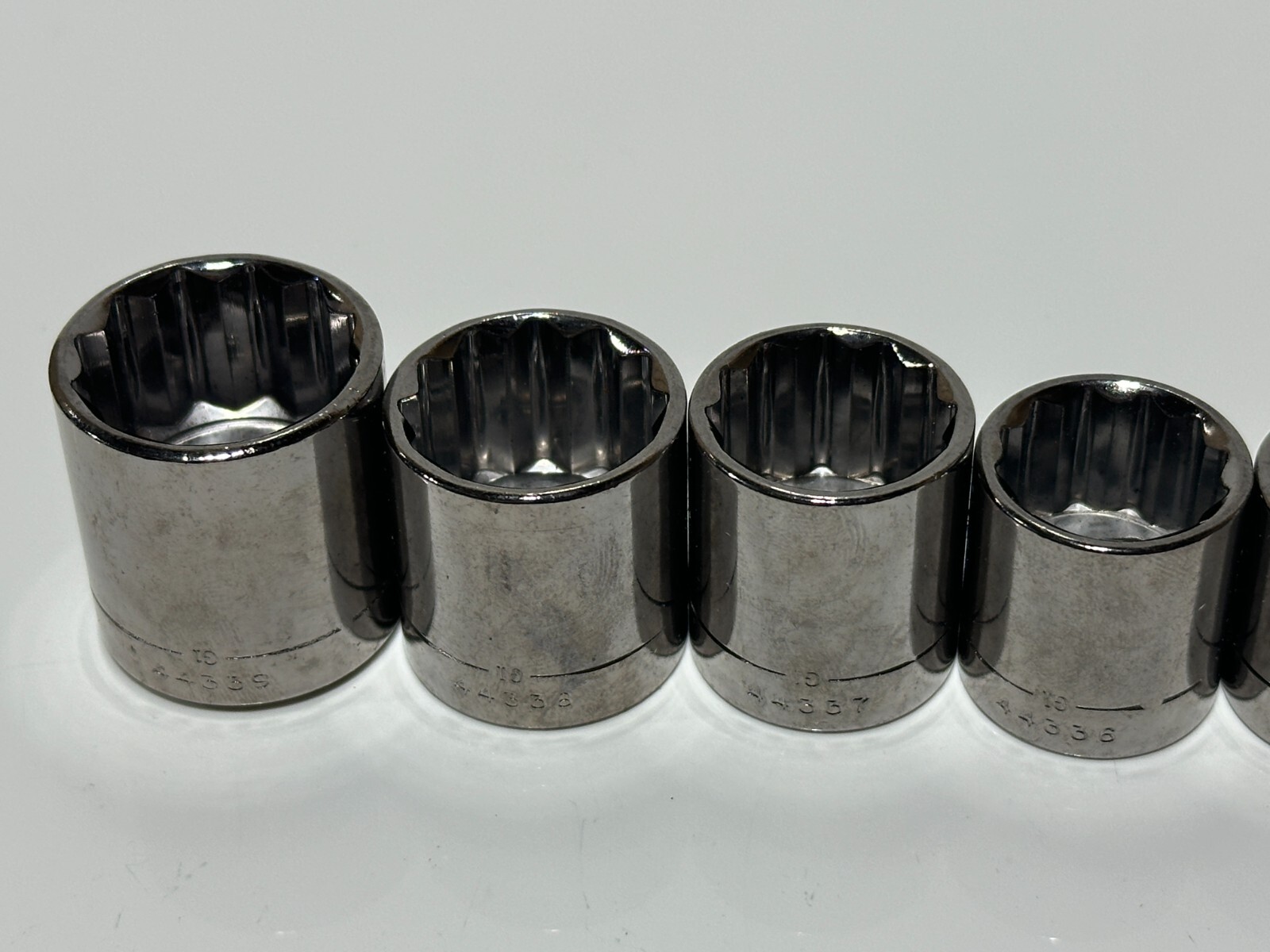 NOS Craftsman Tools USA G-Series 11pc SAE Shallow Socket Set 12 Point 3/8” Drive