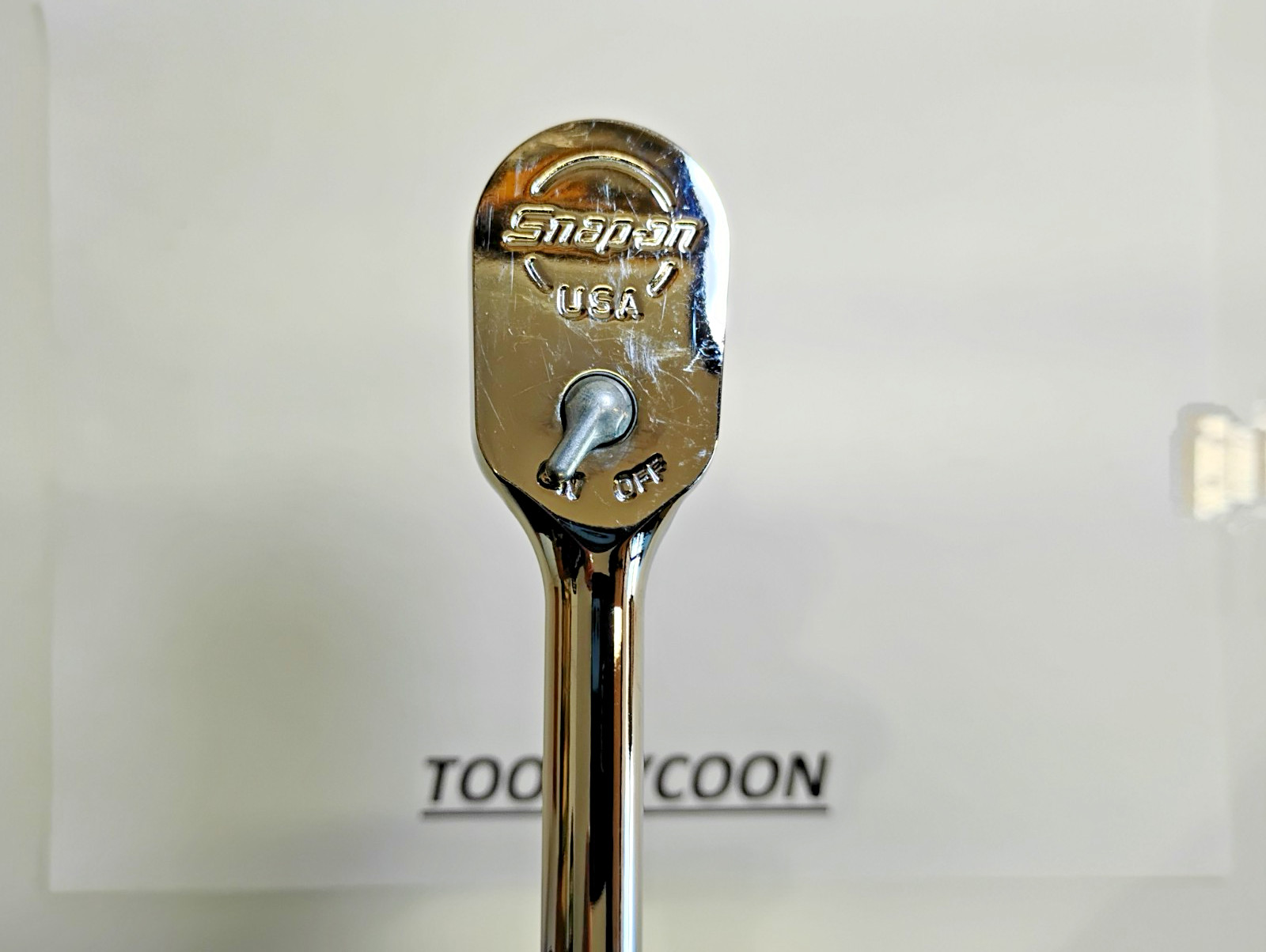 Snap-on Tools USA 3/8″ Drive CLASSIC BLACK Hard Handle Long Ratchet FHLD80