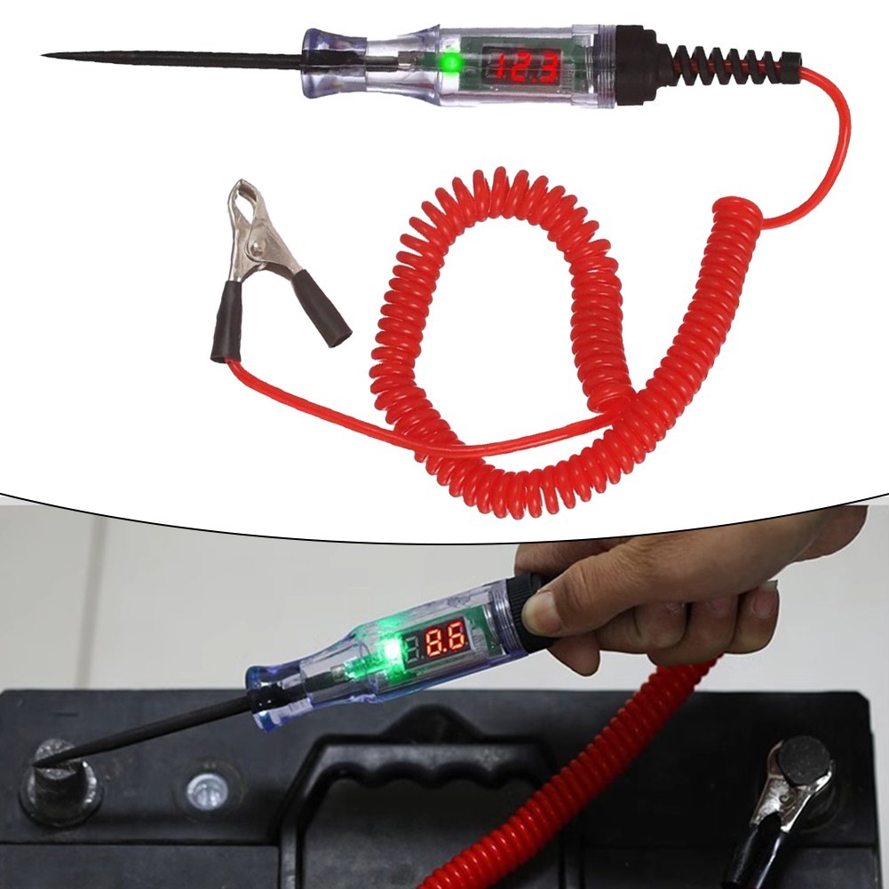 Compact Voltage Tester for Cars User Friendly Tool for Electrical Inspections