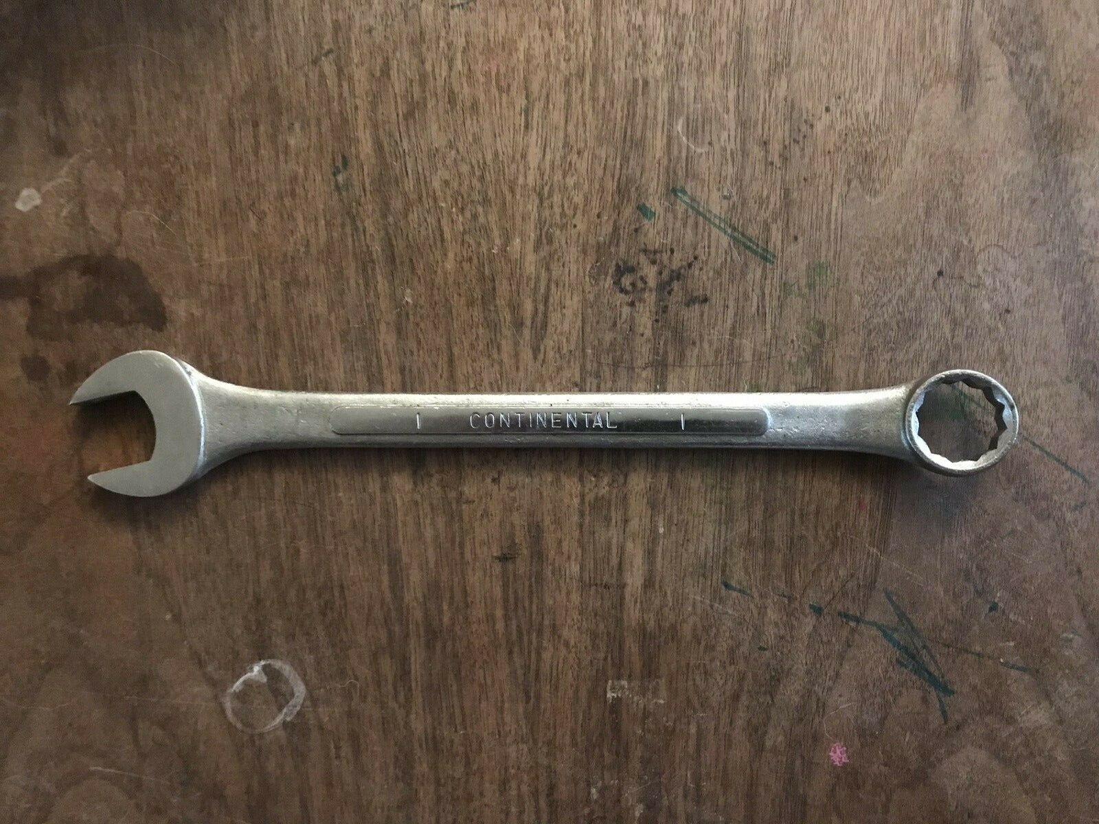 Vintage Continental 1” Combination Wrench 12 Pt. SAE Korea