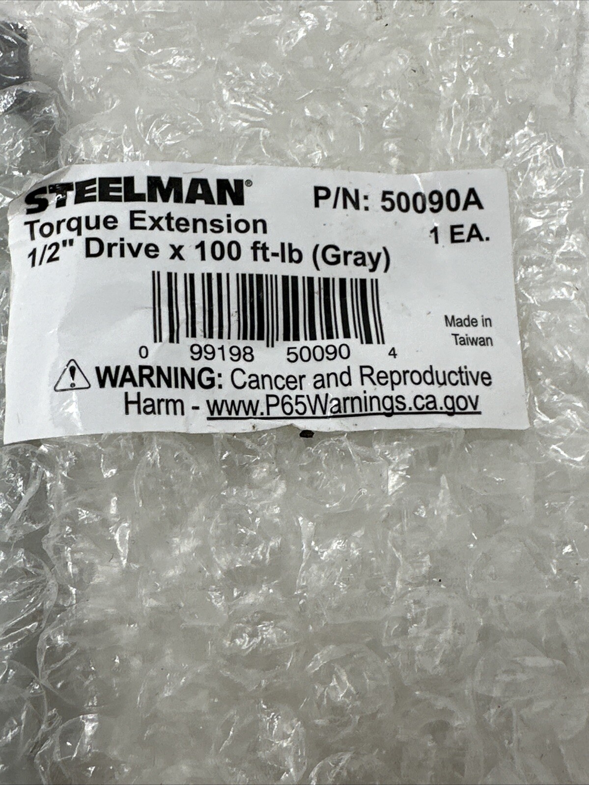 Steelman 1/2 in. Drive, Gray, 100 ft-lb Torque Limiting Extension 50090A