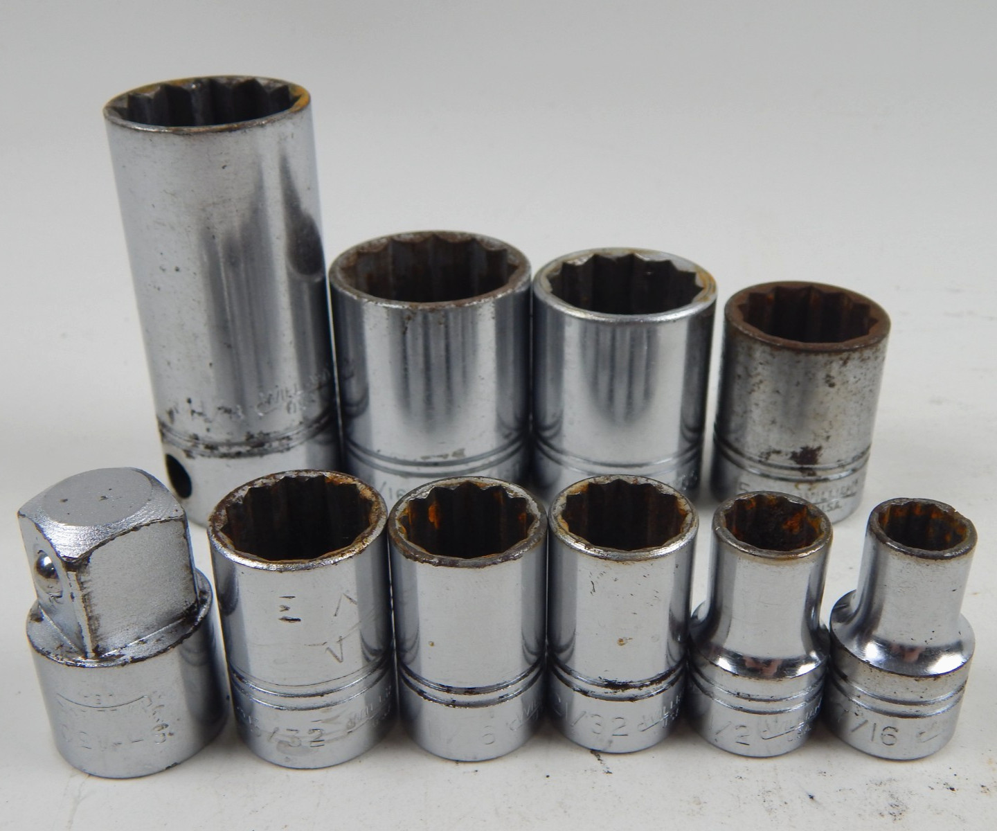 Williams Tools ST 1/2″ Drive SAE Shallow Socket Set 7/16″ to 1-3/16″ 10 Piece