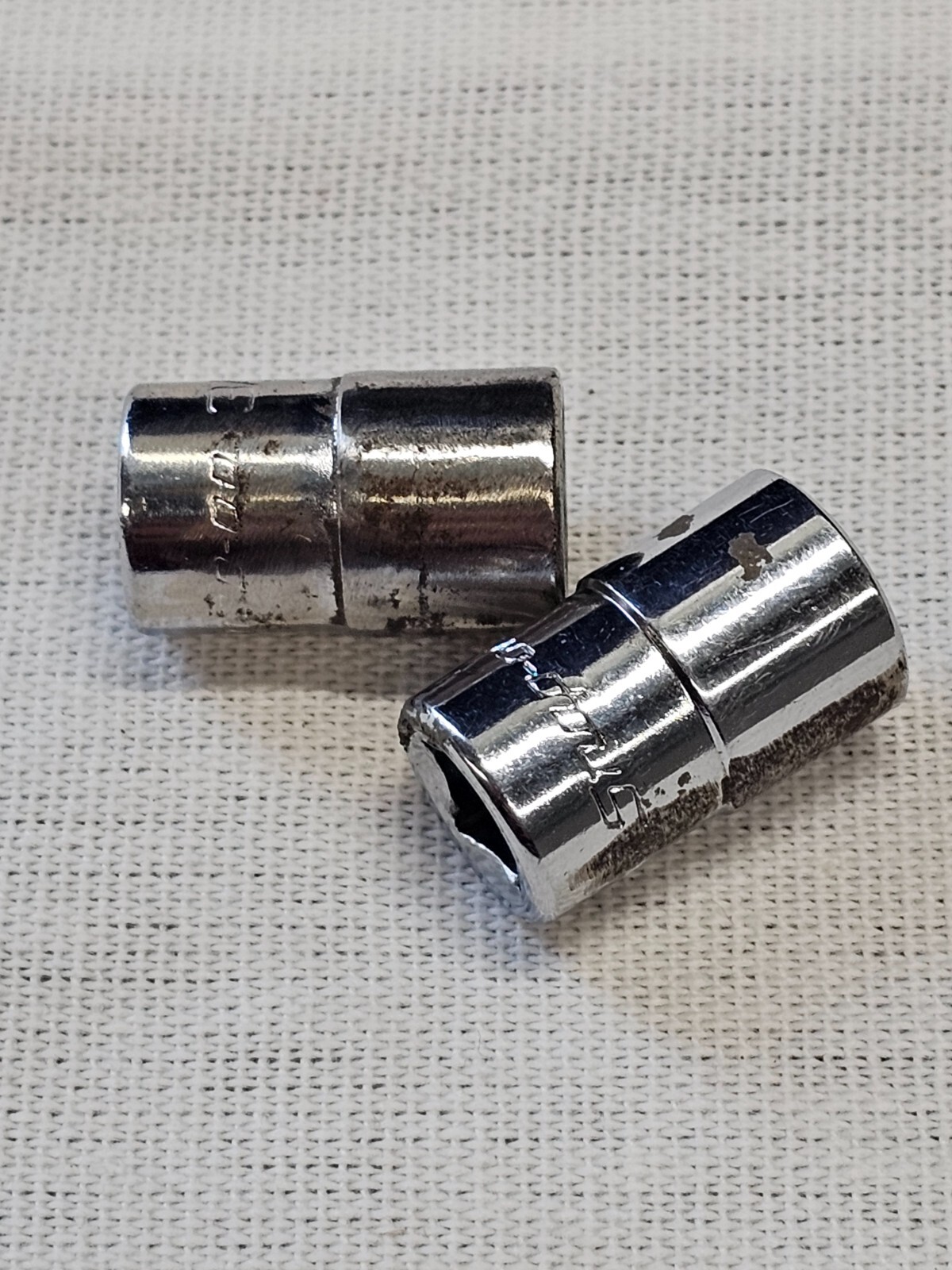 2 Snap-on Shallow Standard Socket Sae 12 Point 1/4″ Drive TMD12 3/8″ USA