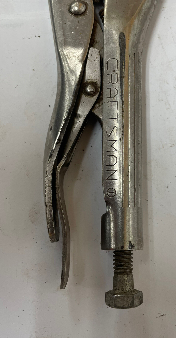 Craftsman Tools 7.5″ Locking Vise Grip Pliers 24465 Made In USA Vintage