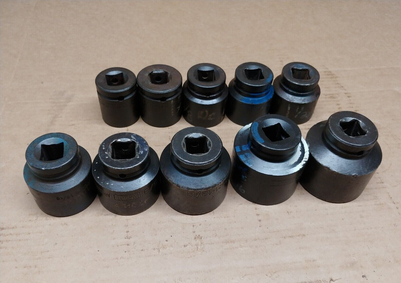 Armstrong & Wright Domestic 3/4 in Drive Impact Socket Set of 10 pcs USA