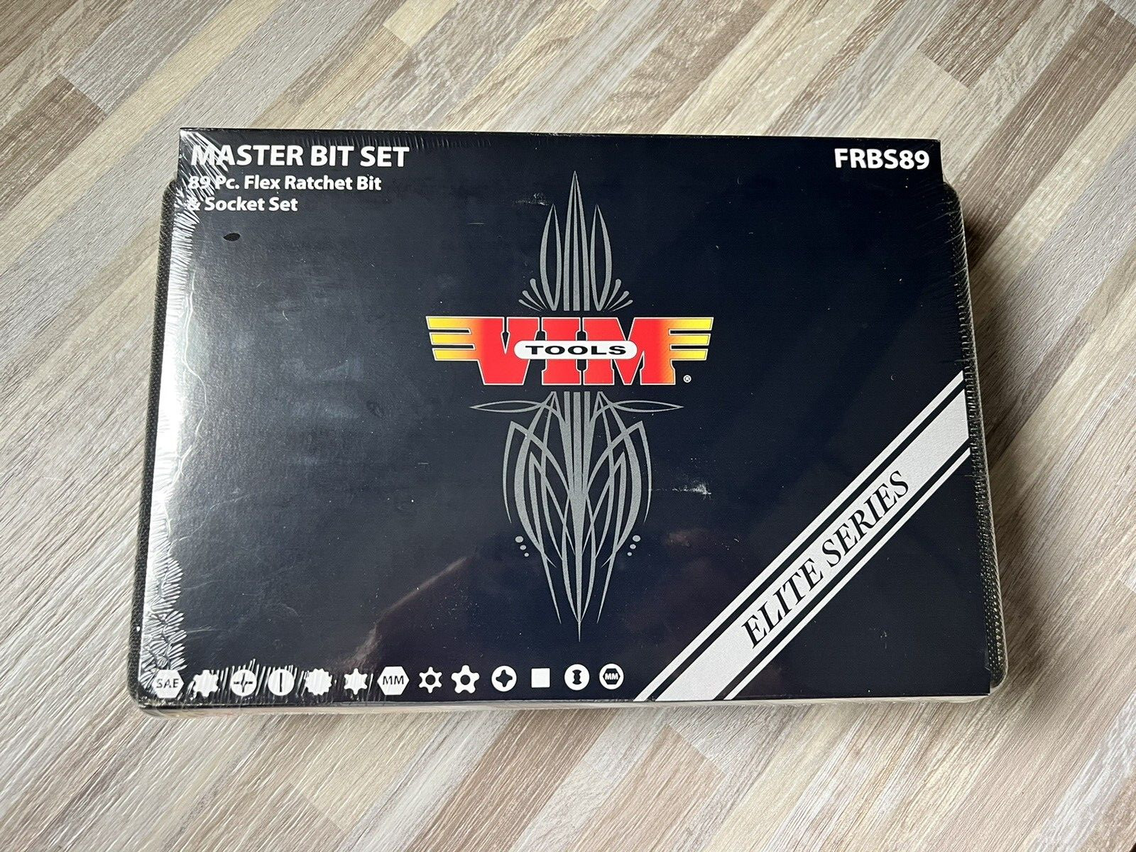 VIM 89pc Master Bit Set w/3-Way 1/4″ Hex locking Flex Ratchet/T-Handle #FRBS89