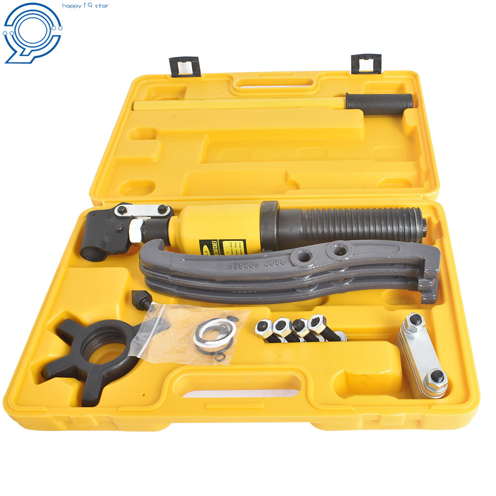 3-Jaw Hydraulic Gear Puller Set 5 Ton Wheel Bearing Pulling Separator w/Case