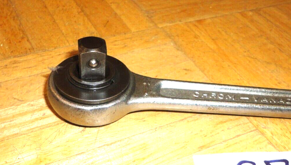 ELOFORT TOOLS VINTAGE 1/2 DRIVE RATCHET 9-7/8 INCHES LONG WEST GERMANY MADE