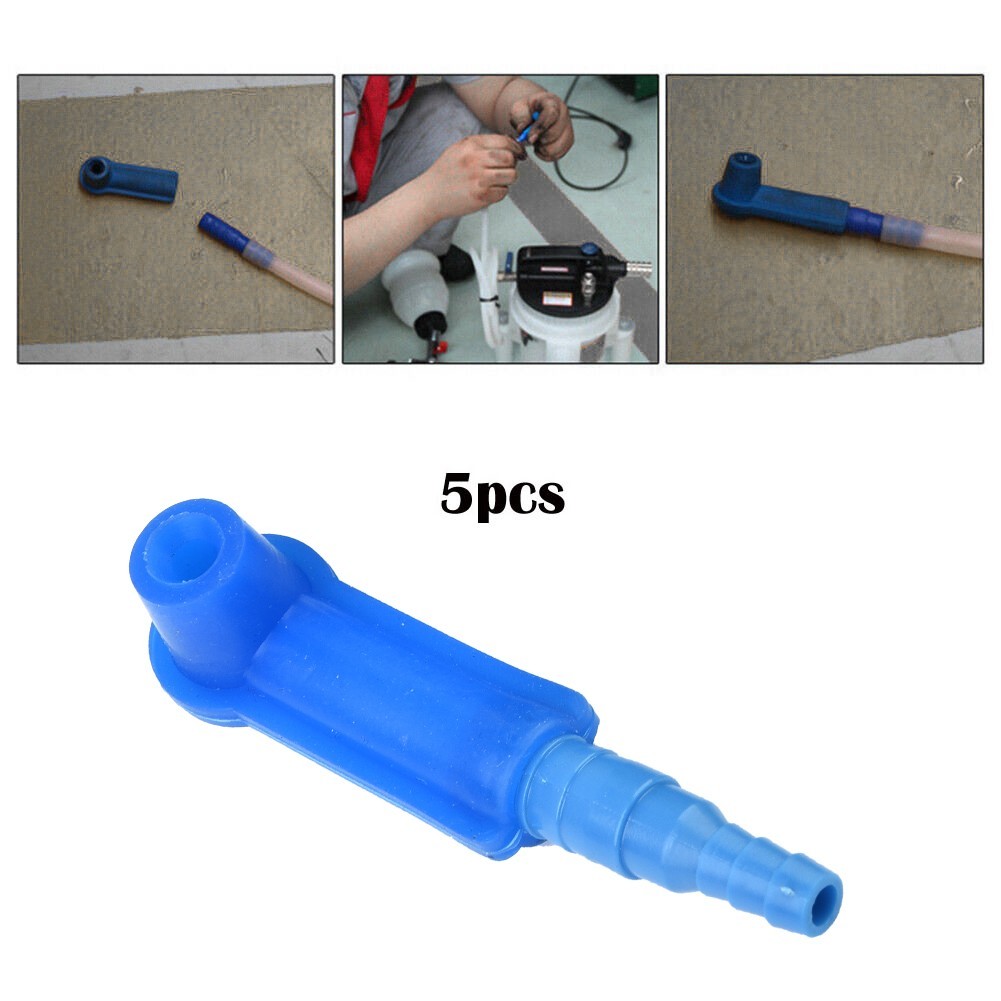 5x/set Car Brake Fluid Replacement Tool Pump Oil Bleeder Change Air Kit Blue