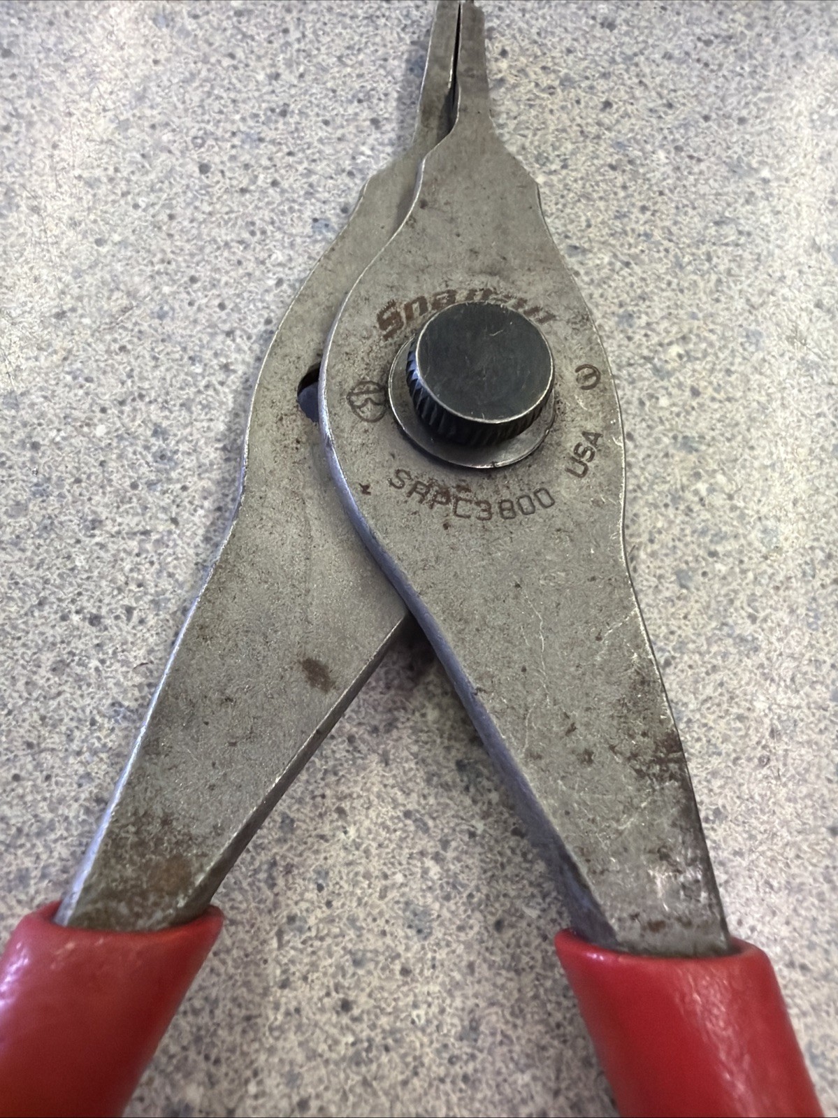 SNAP-ON SRPC380 INTERNAL/EXTERNAL SNAP RING PLIERS Red HANDLE FREE SHIPPING