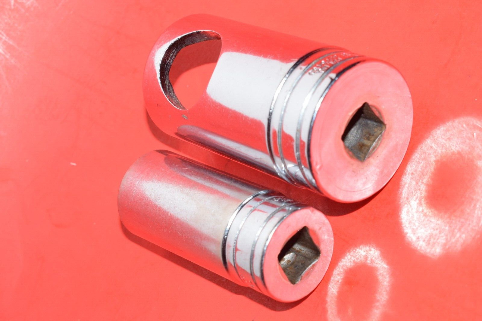 Snap-On 1/2″ Drive 2pc 7/8″ & 1-1/4″ Deep Thermal Vacuum Switch Socket Set S984