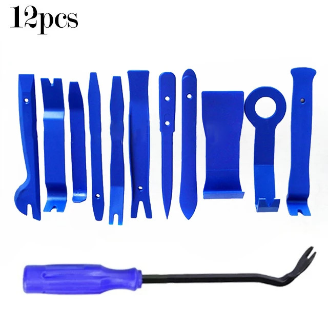 Plastic Trim Removal Pry Tool Set for Car Radio Panel Door Dash Clip Fasteners