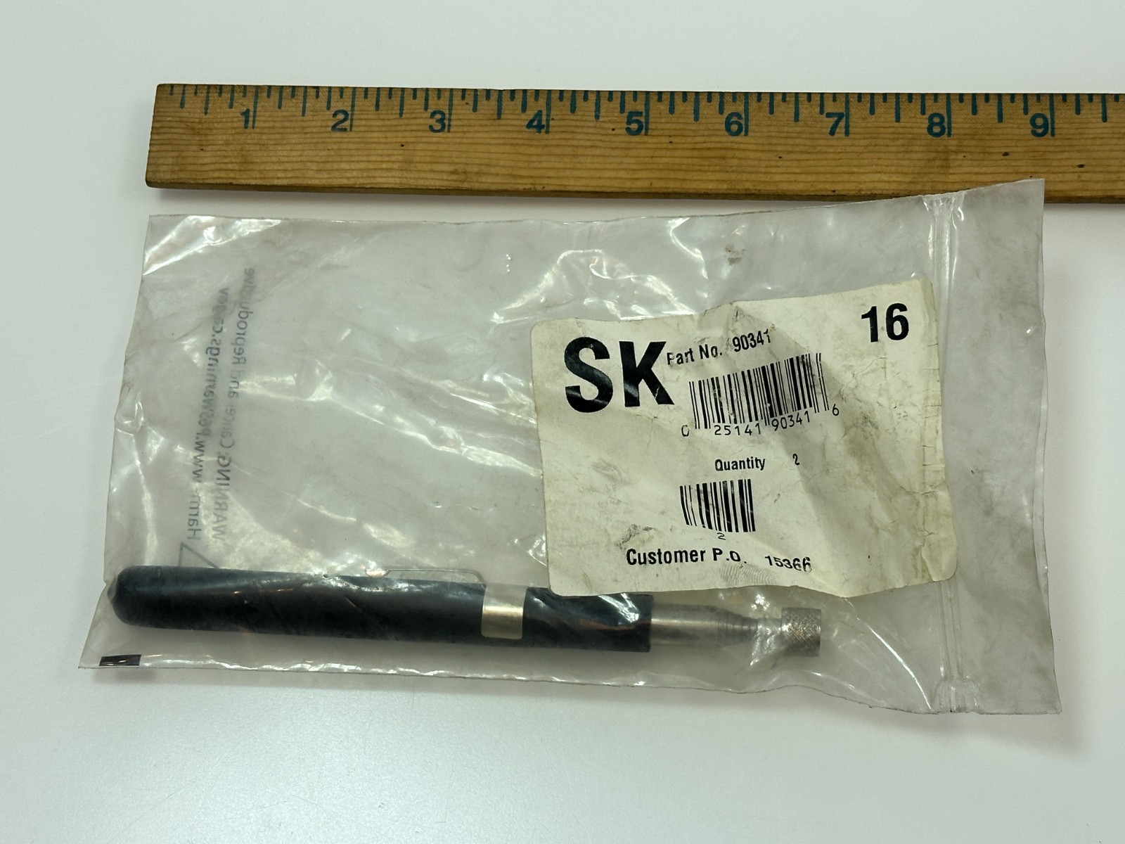 NEW SK Tools SK90341 Telescoping Power Magnet Pick Up Tool 90341 33″ Long USA