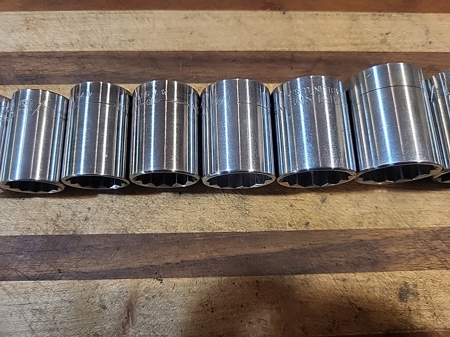 Craftsman 13 Pc. SAE Shallow Socket Set 1/2″ Dr. 12 Pt. 7/16″ to 1-1/4″ 🇺🇸