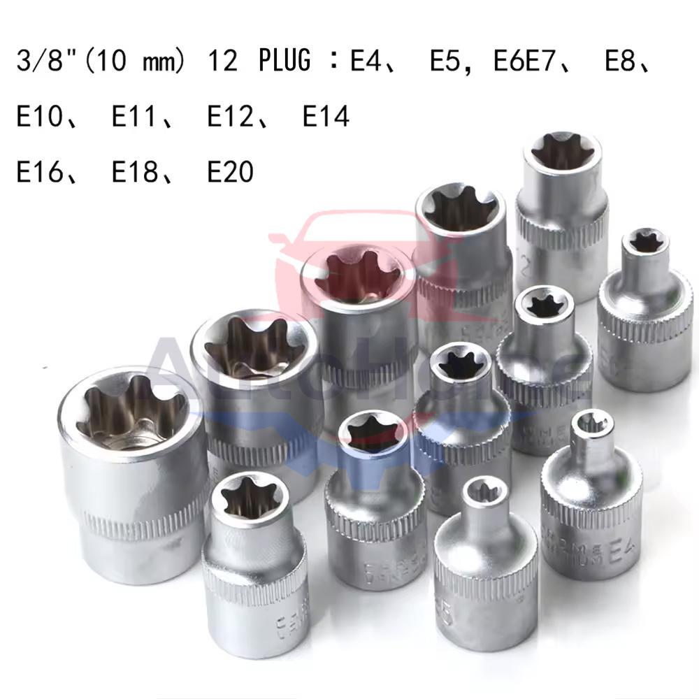 34Pcs Drive Male Female Torx Star Bit Socket E-socket Set Handheld Tool Case US