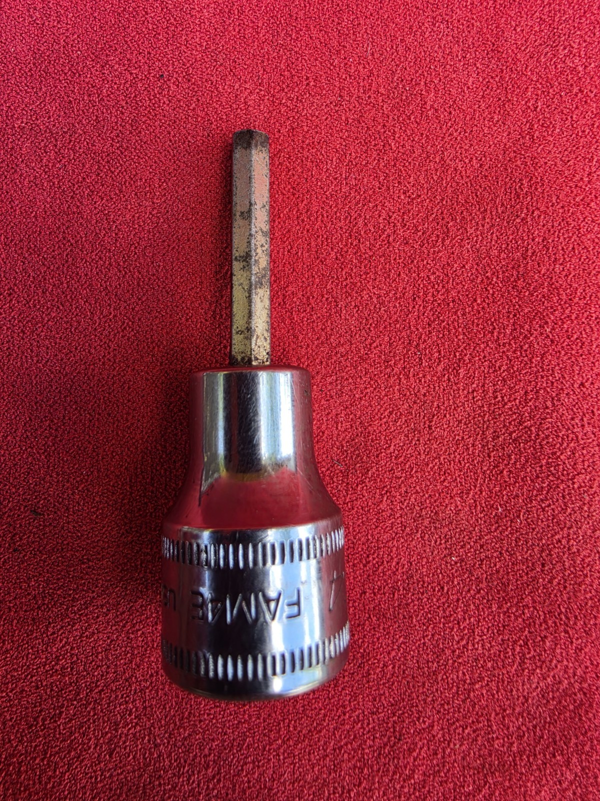 Snap On FAM4E 3/8″ Drive Metric 4mm Hex Bit Chrome Socket