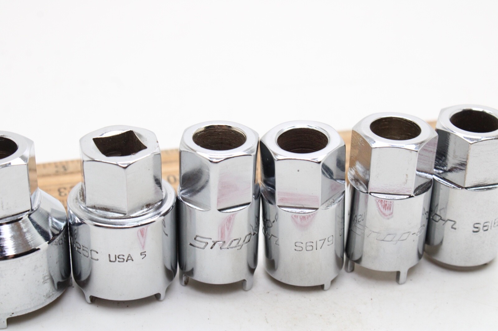 Snap on RARE 2006ANT 6-Piece Chrome Vehicle Antenna Nut Socket Set USA