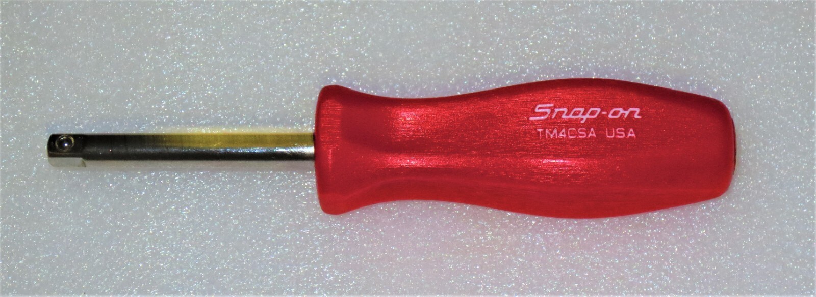 *NEW* Snap-on 1/4″ DRIVER – TM4CSAR *RED HARD HANDLE* 1/4″ SHANK DRIVER *NEW*