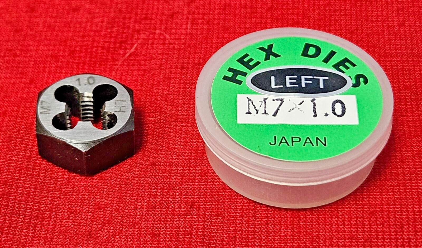 M7 X 1.0 7MM LEFT HAND x .62″ Hex Rethread Die Alfa MHD70758LCS LH Metric