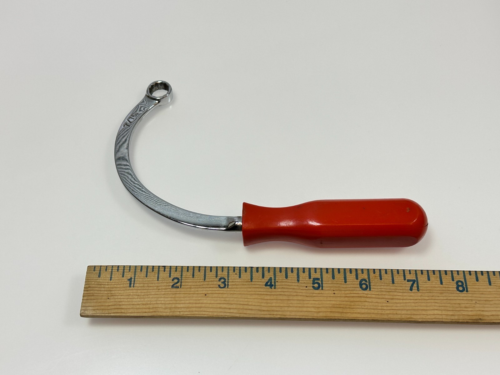 MAC Tools USA S237 7/16″ SAE Half-Moon Single Obstruction Wrench Red Hard Handle