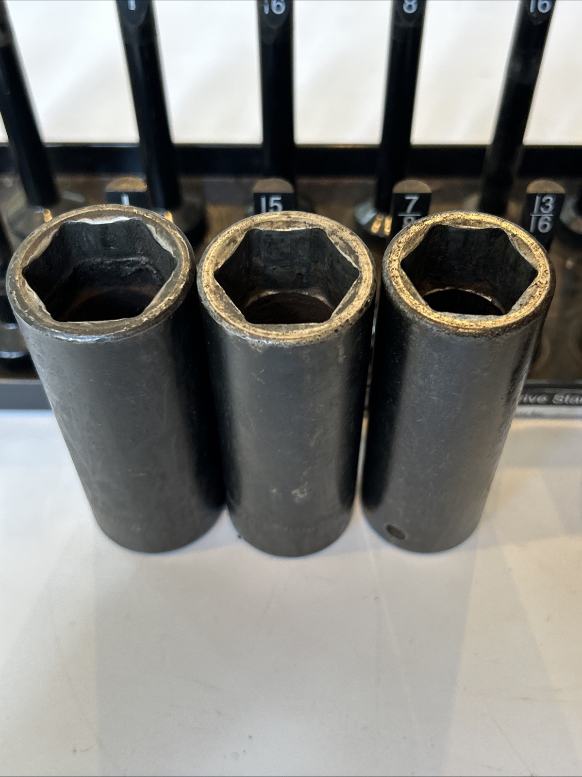 Snap On 313SIM 313SIMA 8pc 1/2” To 1” 1/2”dr SAE 6PT Deep Impact Socket Set