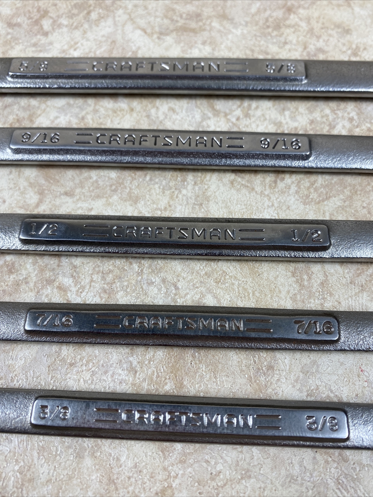 Craftsman Comb Speed Wrench 5 VA Series 12 pt 3/8, 7/16, 1/2, 9/16, 5/8 JJT