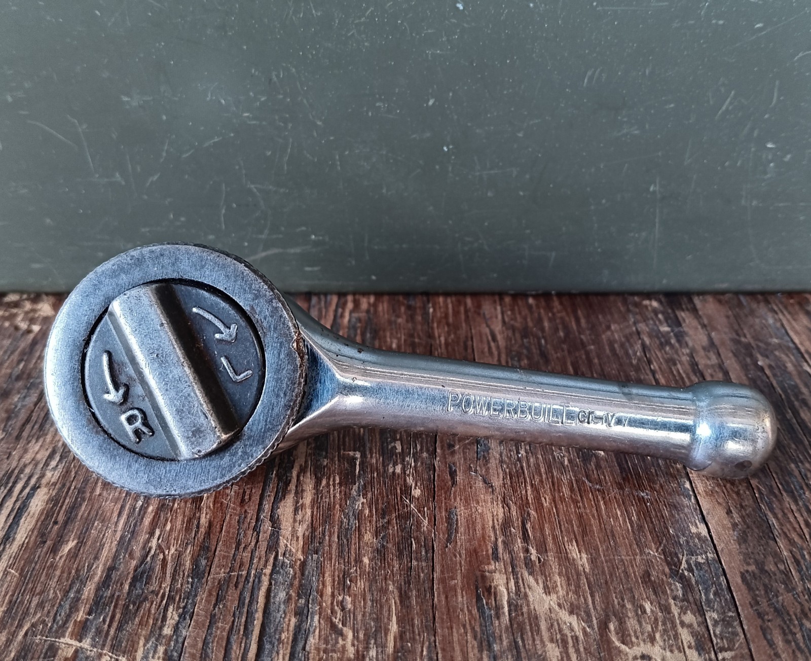 Stubby Ratchet 3/8″ Drive Chrome Vanadium w/Spin Disc 4” Stubby Wrench Vintage