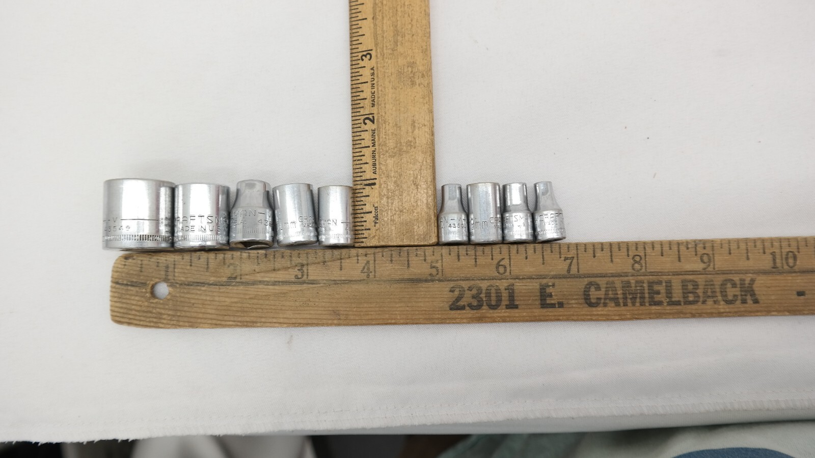 Craftsman Metric 6 Point Sockets 19, 15, 11, 10, 9, 6, 5, & 4mm Mixed Lot of 9