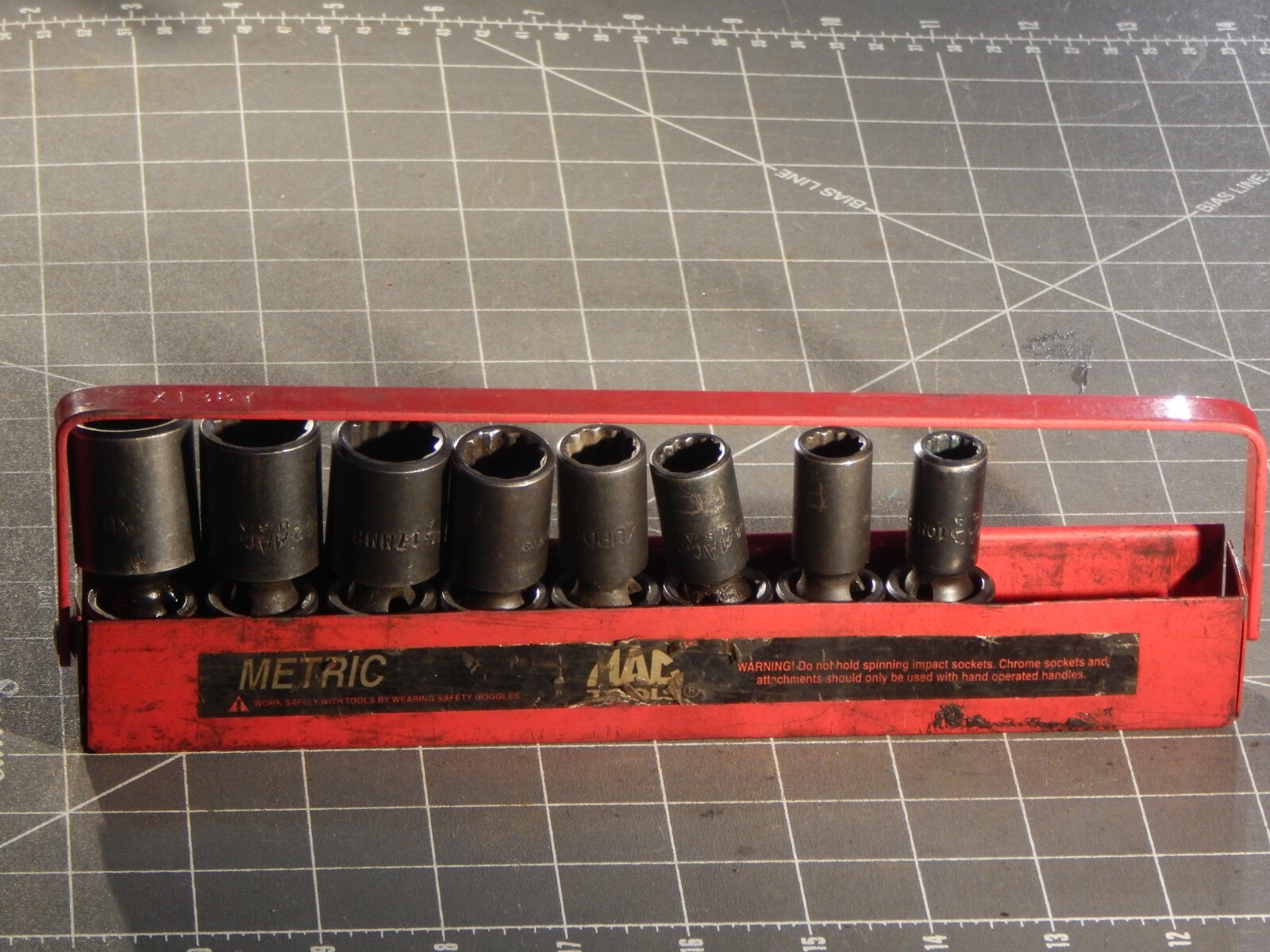 Mac 8Pc Metric 3/8″ Drive Deep Impact Swivel Universal Socket Set 10MM 19MM 12Pt