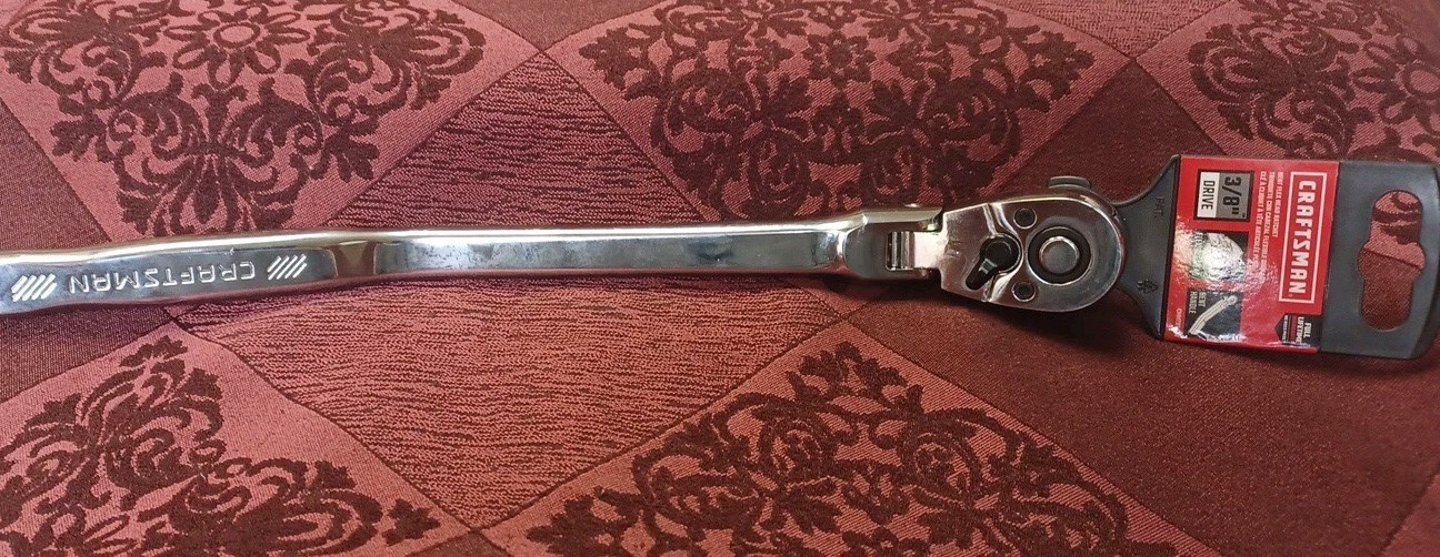 Craftsman 3/8″ Drive Flex Head Bent Handle Ratchet CMMT99439